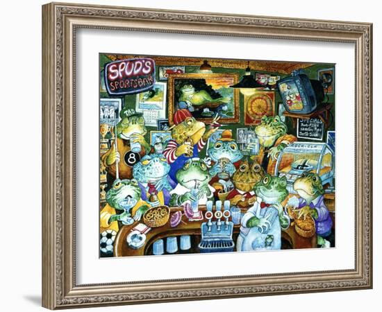 Spud's Sportsbar-Bill Bell-Framed Giclee Print