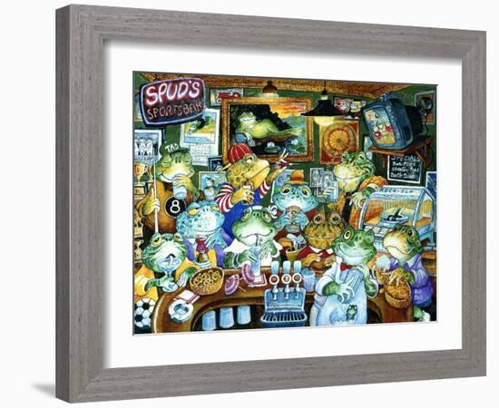 Spud's Sportsbar-Bill Bell-Framed Giclee Print