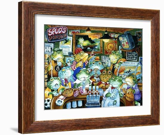 Spud's Sportsbar-Bill Bell-Framed Giclee Print