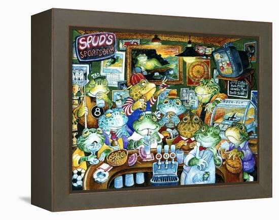 Spud's Sportsbar-Bill Bell-Framed Premier Image Canvas