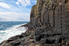 Basalt Columns by the Sea on the Isle of Staffa, Scotland-Spumador-Photographic Print