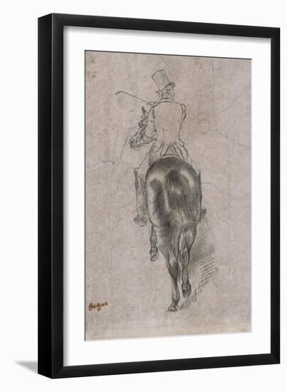 Spurring on the Horse-Edgar Degas-Framed Giclee Print