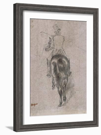 Spurring on the Horse-Edgar Degas-Framed Giclee Print