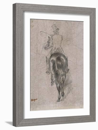 Spurring on the Horse-Edgar Degas-Framed Giclee Print