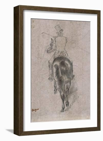 Spurring on the Horse-Edgar Degas-Framed Giclee Print