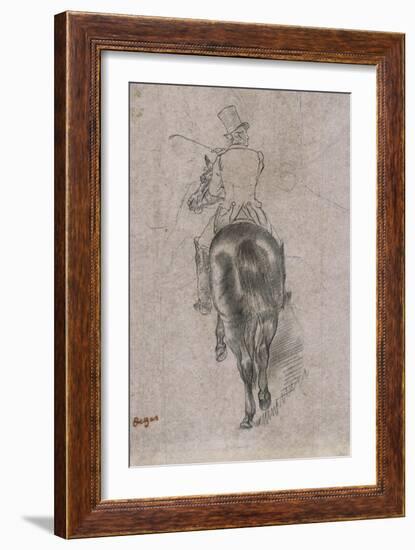 Spurring on the Horse-Edgar Degas-Framed Giclee Print