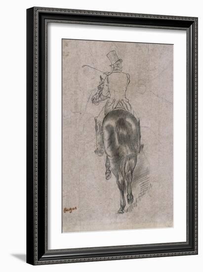 Spurring on the Horse-Edgar Degas-Framed Giclee Print