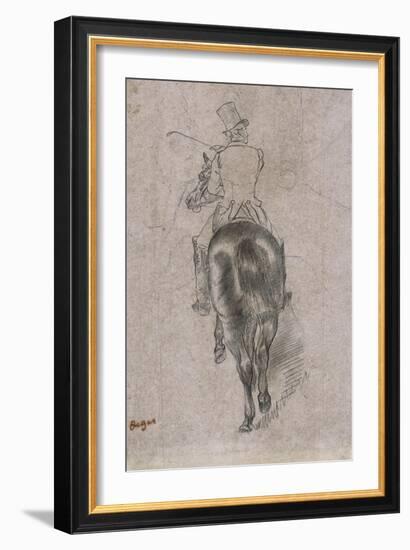 Spurring on the Horse-Edgar Degas-Framed Giclee Print