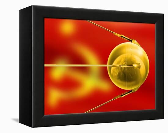 Sputnik 1, Artwork-Detlev Van Ravenswaay-Framed Premier Image Canvas