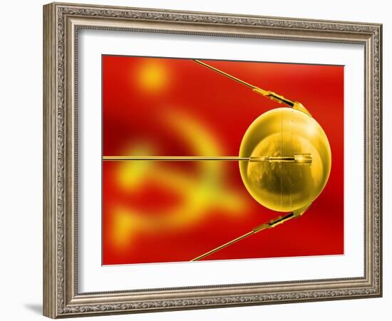 Sputnik 1, Artwork-Detlev Van Ravenswaay-Framed Photographic Print