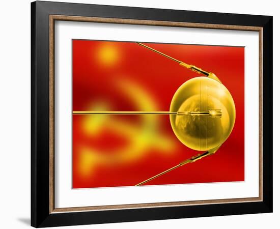 Sputnik 1, Artwork-Detlev Van Ravenswaay-Framed Photographic Print