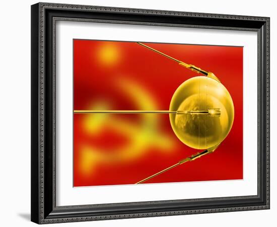 Sputnik 1, Artwork-Detlev Van Ravenswaay-Framed Photographic Print