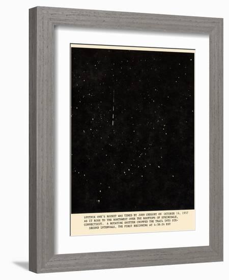 Sputnik 1 Rocket Track-Detlev Van Ravenswaay-Framed Photographic Print