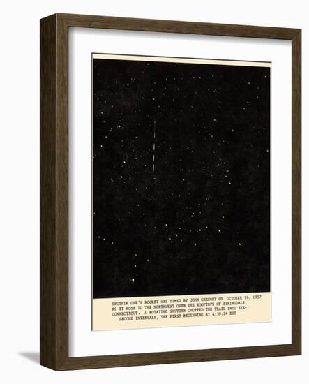 Sputnik 1 Rocket Track-Detlev Van Ravenswaay-Framed Photographic Print