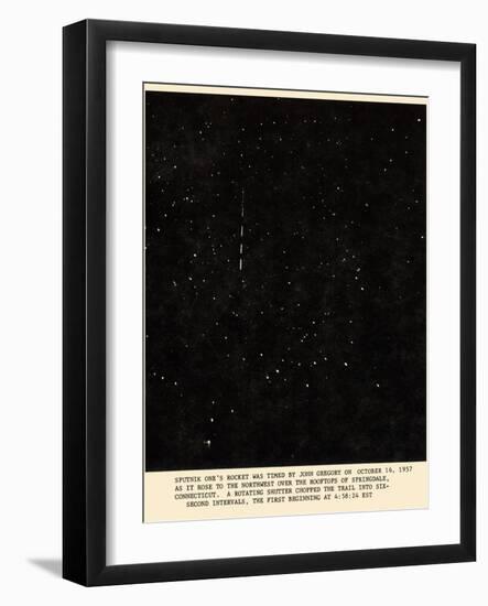 Sputnik 1 Rocket Track-Detlev Van Ravenswaay-Framed Photographic Print