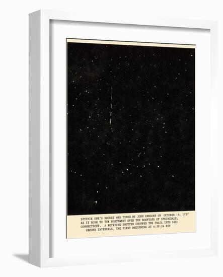 Sputnik 1 Rocket Track-Detlev Van Ravenswaay-Framed Photographic Print