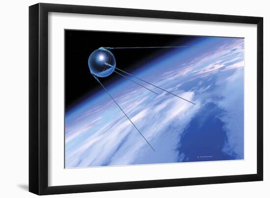 Sputnik 1 Satellite-Detlev Van Ravenswaay-Framed Photographic Print