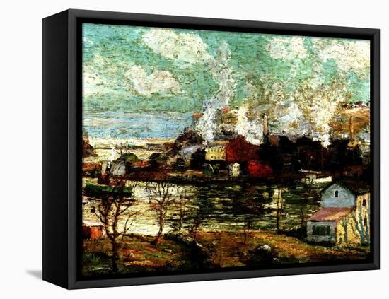 Spuyten Duyvil Creek, Brooklyn, New York, C.1914-Ernest Lawson-Framed Premier Image Canvas