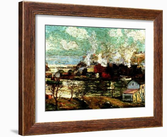 Spuyten Duyvil Creek, Brooklyn, New York, C.1914-Ernest Lawson-Framed Giclee Print