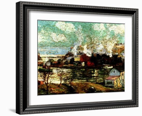 Spuyten Duyvil Creek, Brooklyn, New York, C.1914-Ernest Lawson-Framed Giclee Print