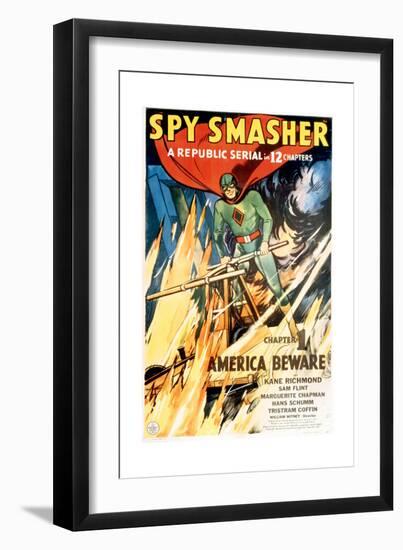 SPY SMASHER, Kane Richmond in 'Chapter 1: America Beware', 1942-null-Framed Premium Giclee Print