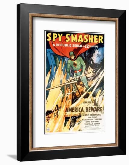 Spy Smasher, Kane Richmond in 'Chapter 1: America Beware', 1942-null-Framed Photo