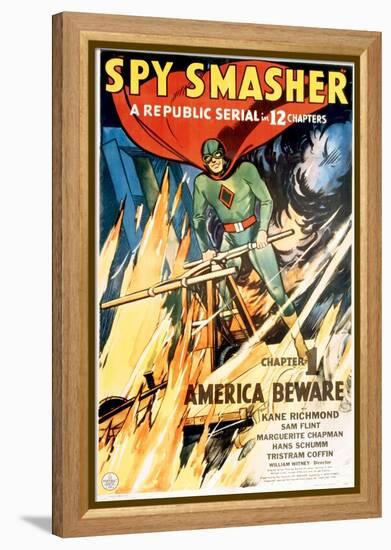 Spy Smasher, Kane Richmond in 'Chapter 1: America Beware', 1942-null-Framed Stretched Canvas