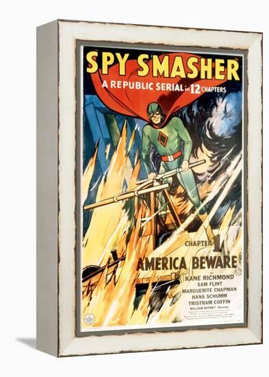Spy Smasher, Kane Richmond in 'Chapter 1: America Beware', 1942-null-Framed Stretched Canvas