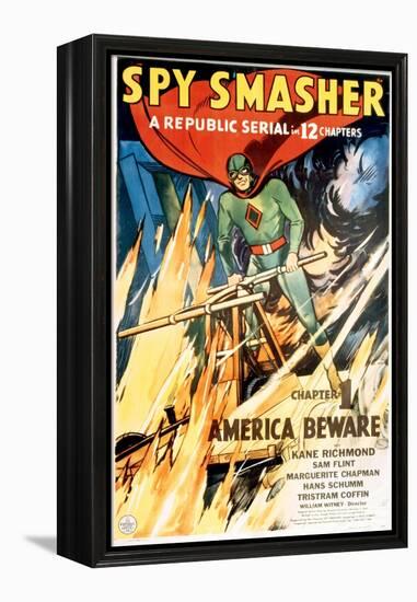 Spy Smasher, Kane Richmond in 'Chapter 1: America Beware', 1942-null-Framed Stretched Canvas