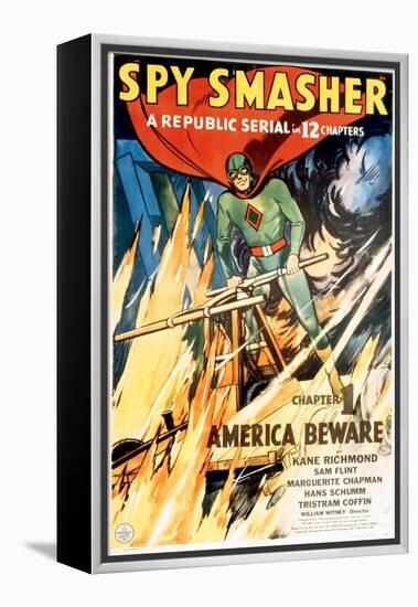 Spy Smasher, Kane Richmond in 'Chapter 1: America Beware', 1942-null-Framed Stretched Canvas