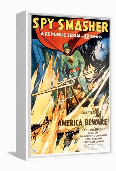 Spy Smasher, Kane Richmond in 'Chapter 1: America Beware', 1942-null-Framed Stretched Canvas