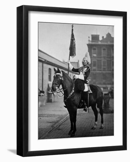 Squadron Corporal Major of the 1st Life Guards with Standard, 1896-Gregory & Co-Framed Giclee Print