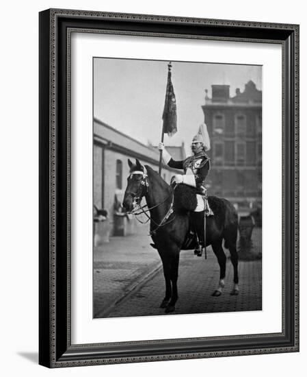 Squadron Corporal Major of the 1st Life Guards with Standard, 1896-Gregory & Co-Framed Giclee Print