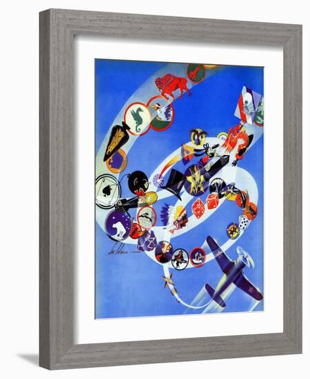 "Squadron Insignia," August 23, 1941-Ski Weld-Framed Giclee Print