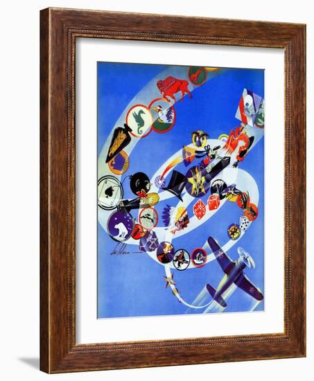 "Squadron Insignia," August 23, 1941-Ski Weld-Framed Giclee Print