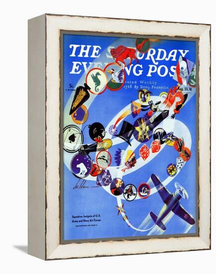 "Squadron Insignia," Saturday Evening Post Cover, August 23, 1941-Ski Weld-Framed Premier Image Canvas
