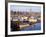 Squalicum Harbor with Mt. Baker, Bellingham, Washington-Jamie & Judy Wild-Framed Photographic Print