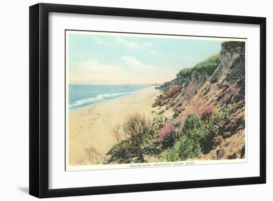 Squam Head, Beach, Nantucket, Massachusetts-null-Framed Art Print