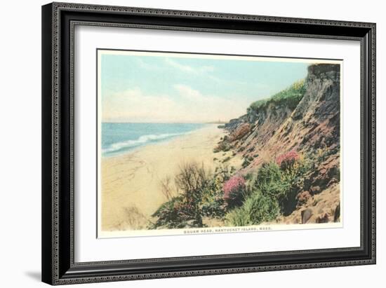 Squam Head, Beach, Nantucket, Massachusetts-null-Framed Art Print