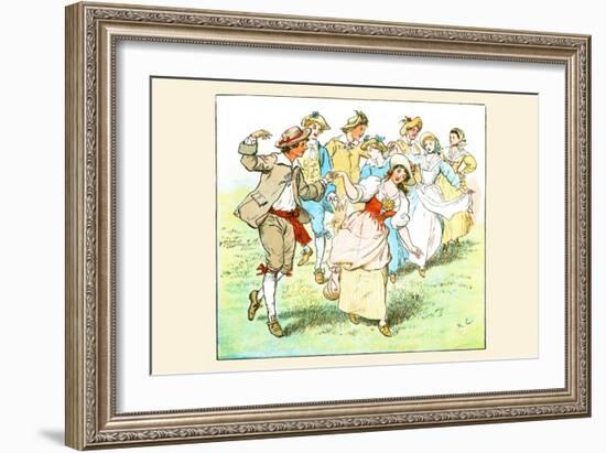 Square Dance-Randolph Caldecott-Framed Art Print