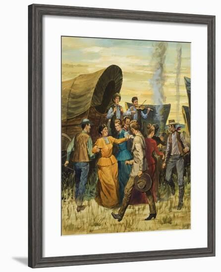 Square Dance-null-Framed Giclee Print