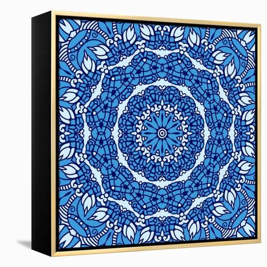 Square Decorative Design Element-epic44-Framed Stretched Canvas