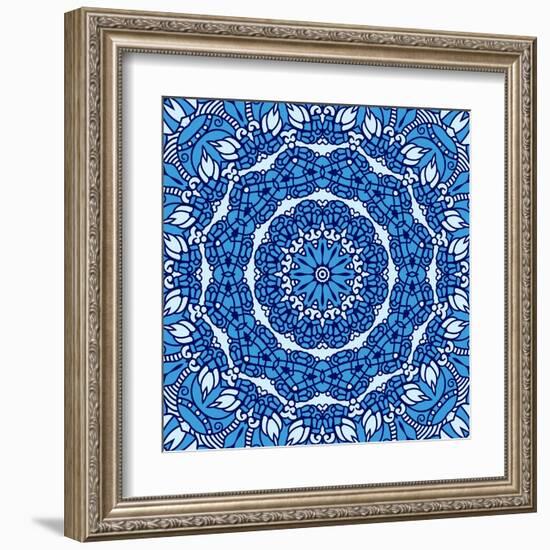 Square Decorative Design Element-epic44-Framed Art Print