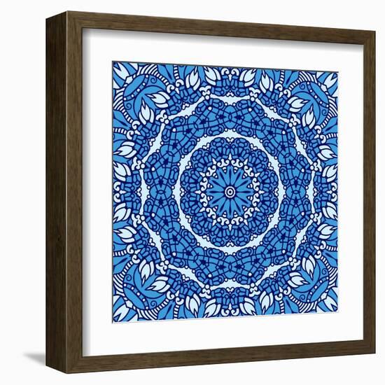 Square Decorative Design Element-epic44-Framed Art Print