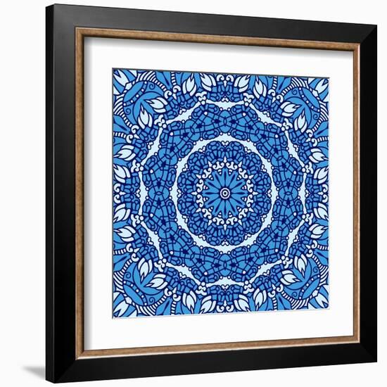 Square Decorative Design Element-epic44-Framed Art Print