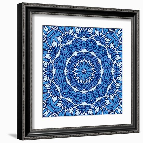 Square Decorative Design Element-epic44-Framed Art Print