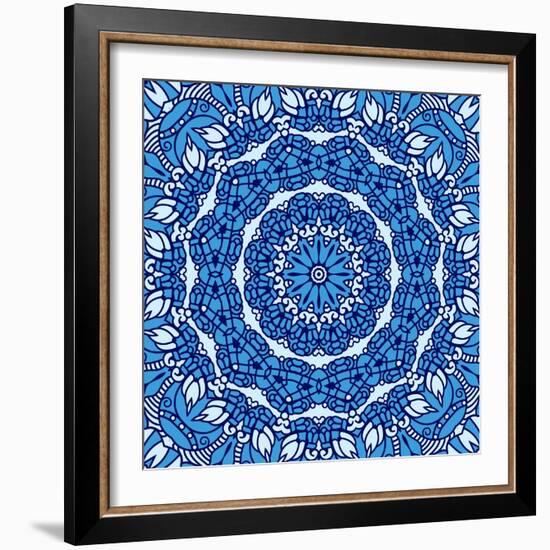 Square Decorative Design Element-epic44-Framed Art Print