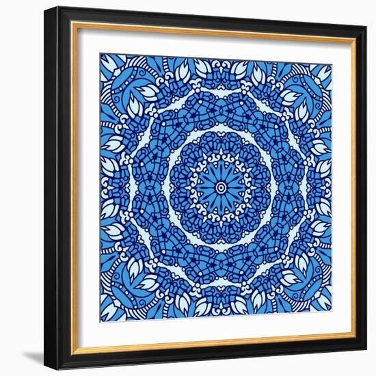 Square Decorative Design Element-epic44-Framed Art Print