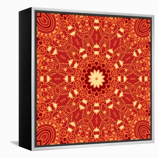 Square Decorative Design Element-epic44-Framed Stretched Canvas