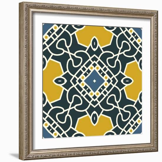 Square Decorative Design Element-epic44-Framed Art Print